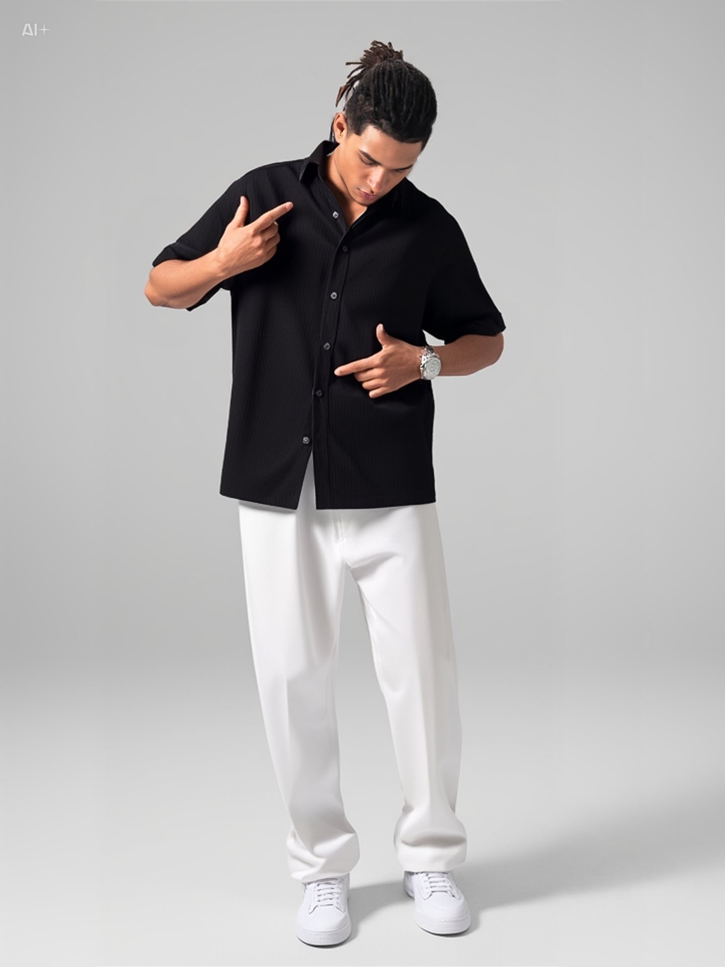 Pleated Linen Co-ord Set